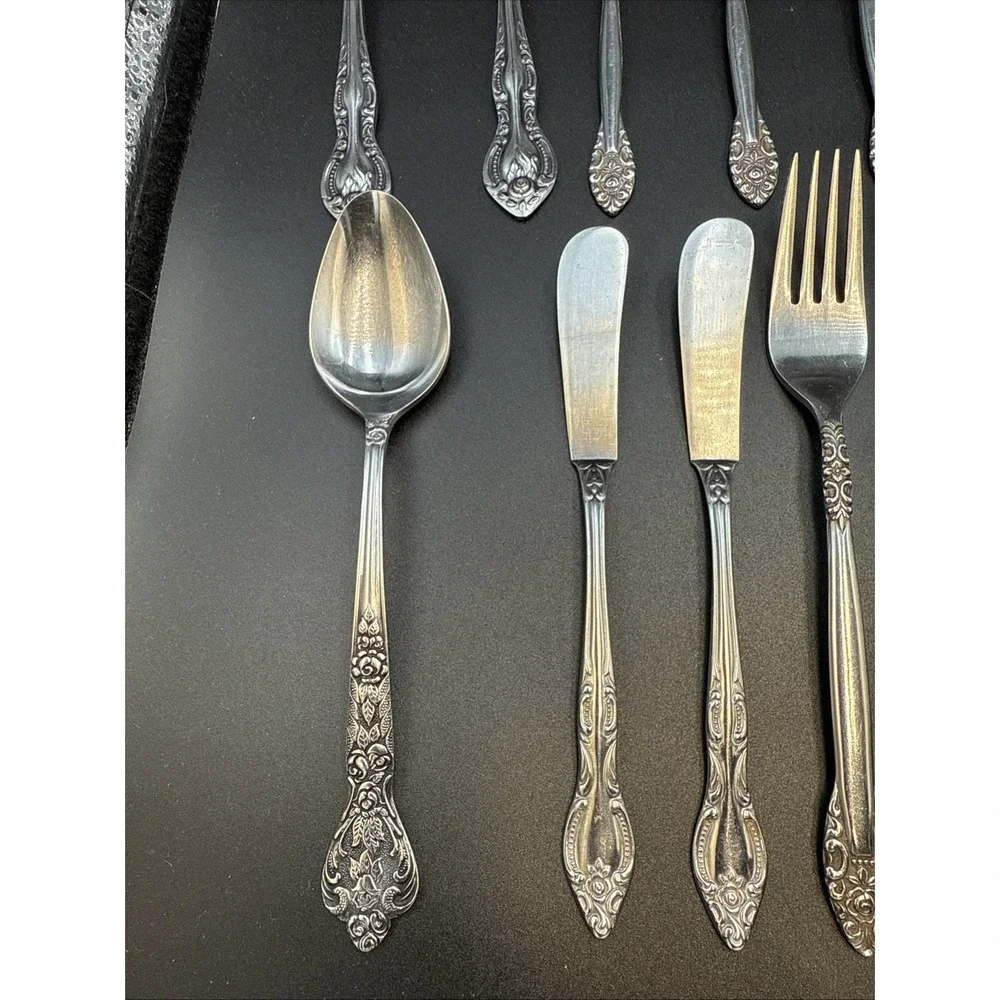 Unbranded‎ Japan UNF231 Stainless Partial Flatware Set 27 Pieces
